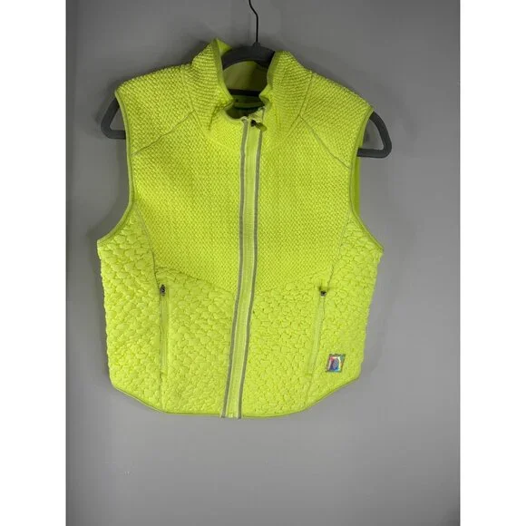 Free People Neon Yellow Quilted Vest - Picture 3 of 6
